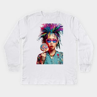 lolipop girl Kids Long Sleeve T-Shirt